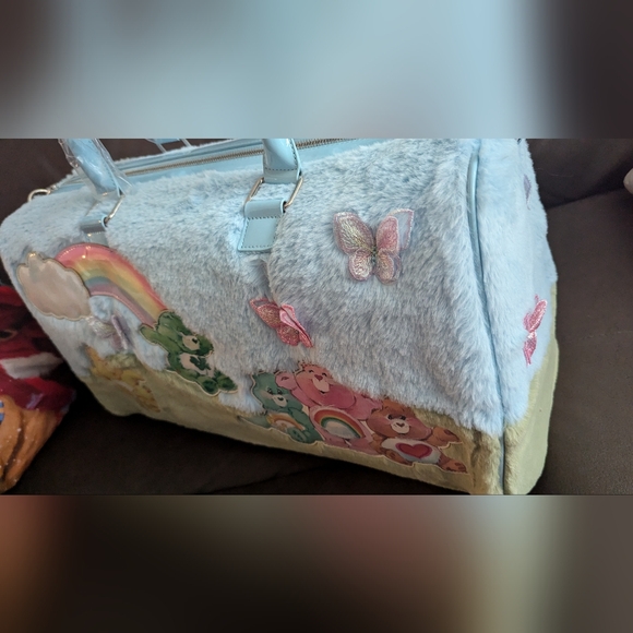 Dolls Kill x Care Bears Fuzzy Weekender Duffel Bag - Picture 10 of 12